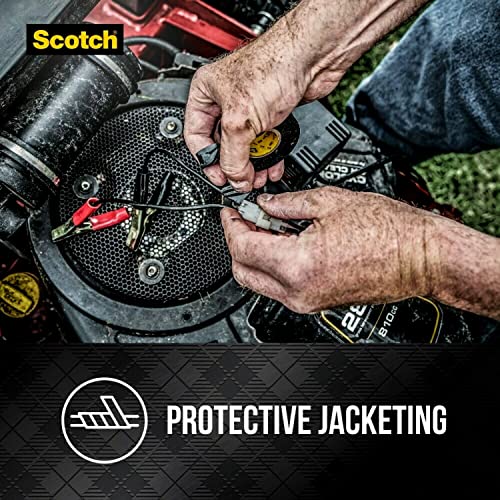 3M Scotch Super 33+ Vinyl Electrical Tape - Professional-Grade, All-Weather, Flame-Resistant - Black - 3/4 Inch x 66-Foot (2 Pack) - Image 3