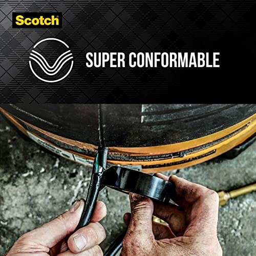 3M Scotch Super 33+ Vinyl Electrical Tape - Professional-Grade, All-Weather, Flame-Resistant - Black - 3/4 Inch x 66-Foot (2 Pack) - Image 5