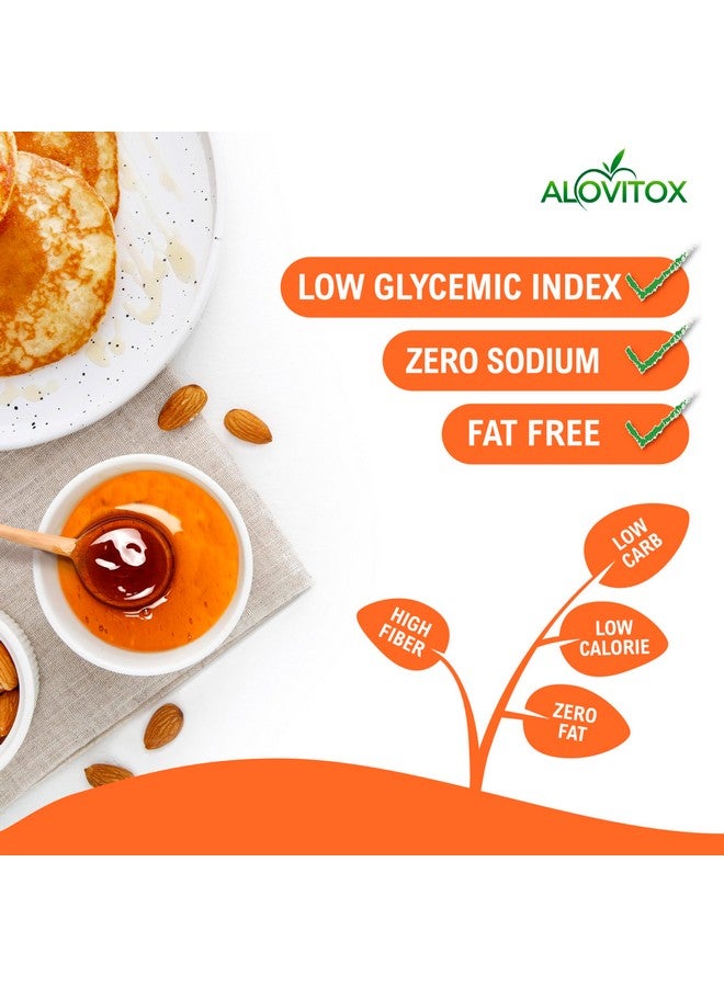 ALOVITOX Organic Yacon Syrup by Alovitox - Natural Sweetener Rich in Antioxidants, Vitamins, Prebiotics Helps with Low Glycemic Index, Low Calorie - Organic, 8 Oz (Pack of 1) - Image 3