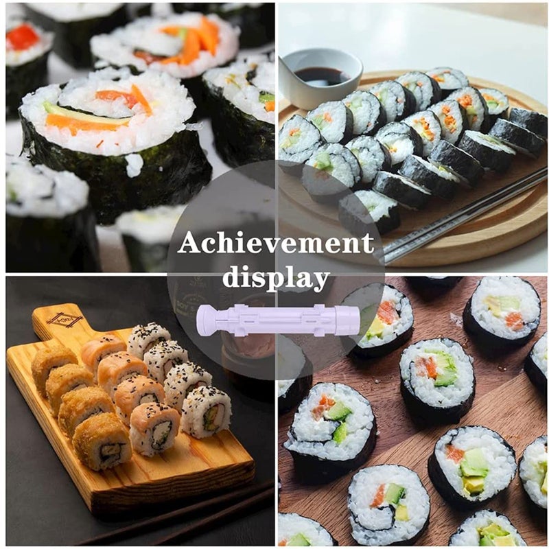 Sushi Making Kit: Black, Complete 9-Piece Set - Easy-To-Use Sushi Kit For Beginners, Pros, Home Kitchen Sushi Makers - Image 4