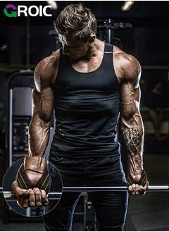 GROIC Deadlift Straps, Figure 8 Lifting Strap, Weightlifters Workout Lifting Straps for Power Lifters Medium Weight Lifting Straps, Non Slip Padded Dead Lift Straps Figure 8 Straps  - Image 5