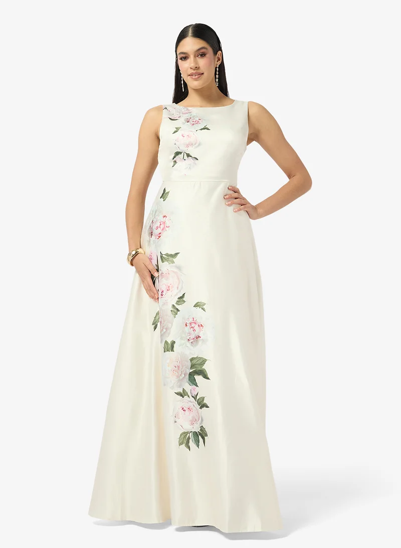 Floral Print A-line Dress