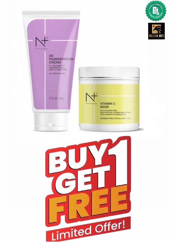 N Plus Professional - N Plus Professional Vitamin C Mask & De-pigmentation Cream Combo - Image 1