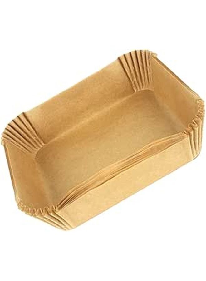 Square Air Fryer Paper Liners 16Cm Oil Absorbing Heat Resistant Disposable Parchment Sheets 50pcs - Image 1