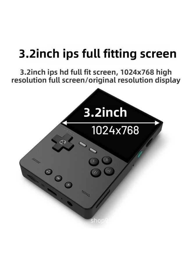 TRIMUI BRICK 2025 PSP Handheld Open Source Handheld 3.2 Inch HD Game Machine Cross-border-Product Color:128g Version-Model:Crimson-chinese Version