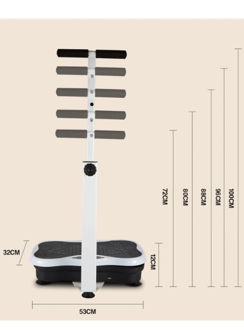 XiuWoo Whole Body Vibration Plate with Handles & Magnetic Acupoints, Vibration Platform, Vibration Plate for Lymphatic Drainage, Vibrating Exercise Machine, with Handrail Bracket - Image 2