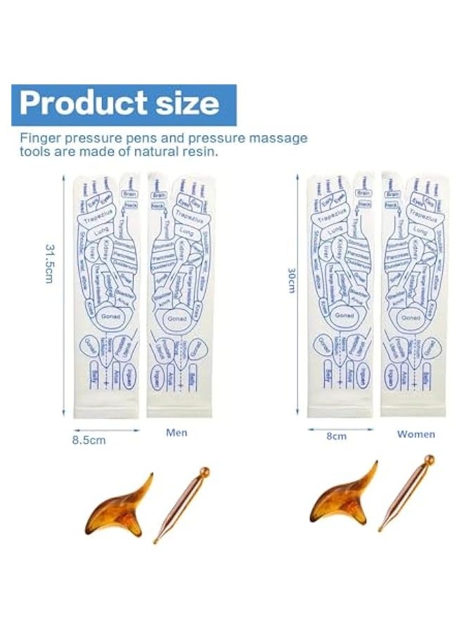 TRASSLE Reflexology Socks Set of 4,Reflexology Socks with Massage Tool,Foot Pain Relief and Acupressure Reflexology Foot Massage Socks,for Men and Women  - Image 2