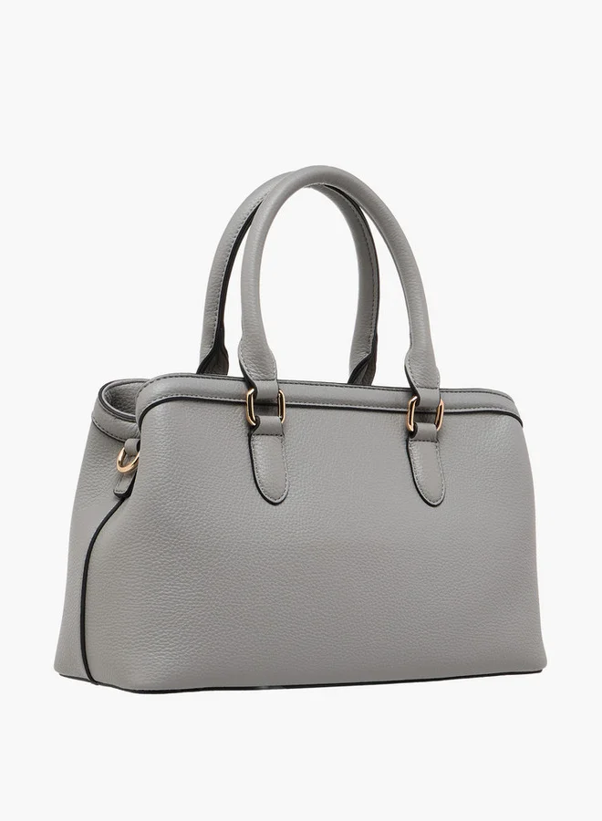 Celeste Solid Tote Bag with Adjustable Strap and Zip Closure