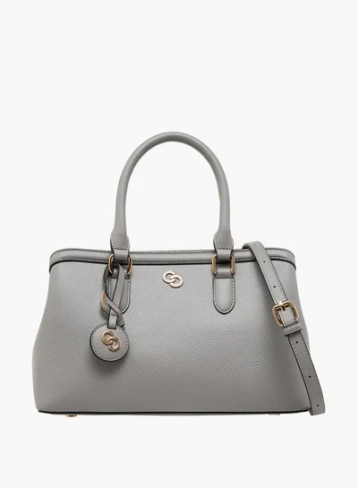 Celeste Solid Tote Bag with Adjustable Strap and Zip Closure