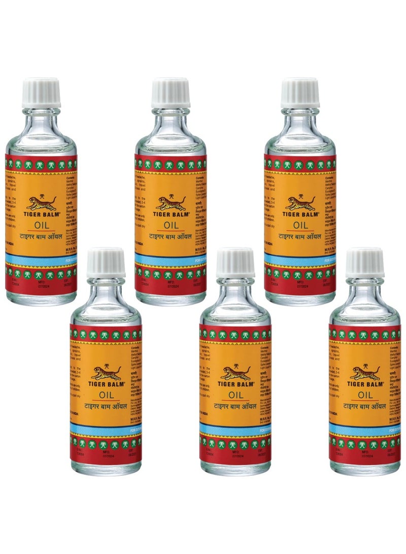 تايجر زيت للصداع وانسداد الأنف 28 مل (عبوة من 6 قطع) - Image 1