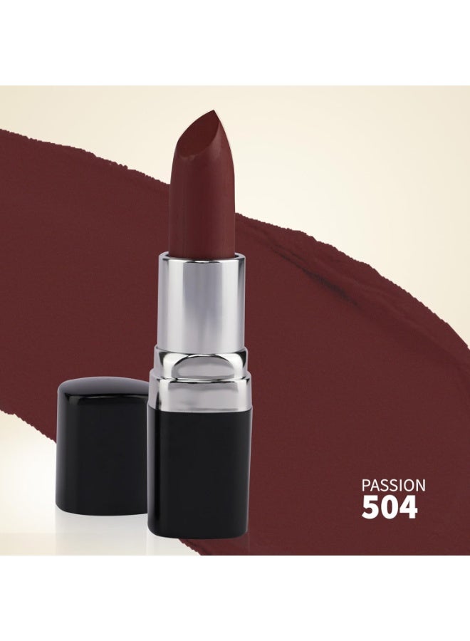 Barva Natural & Moisturising Lipstick 4.3g (Passion 504) | Made with Pure Ghee & Kokum Butter | Mineral Colour | Hydrating Lipstick for Indian Skin - Image 4