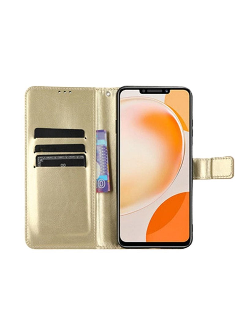 Huawei Enjoy 60X Case Cover with Card Wallet Slots Bracket Holder TPU+PU Leather Flip Case Back Cover for Huawei Enjoy 60X  - Image 3