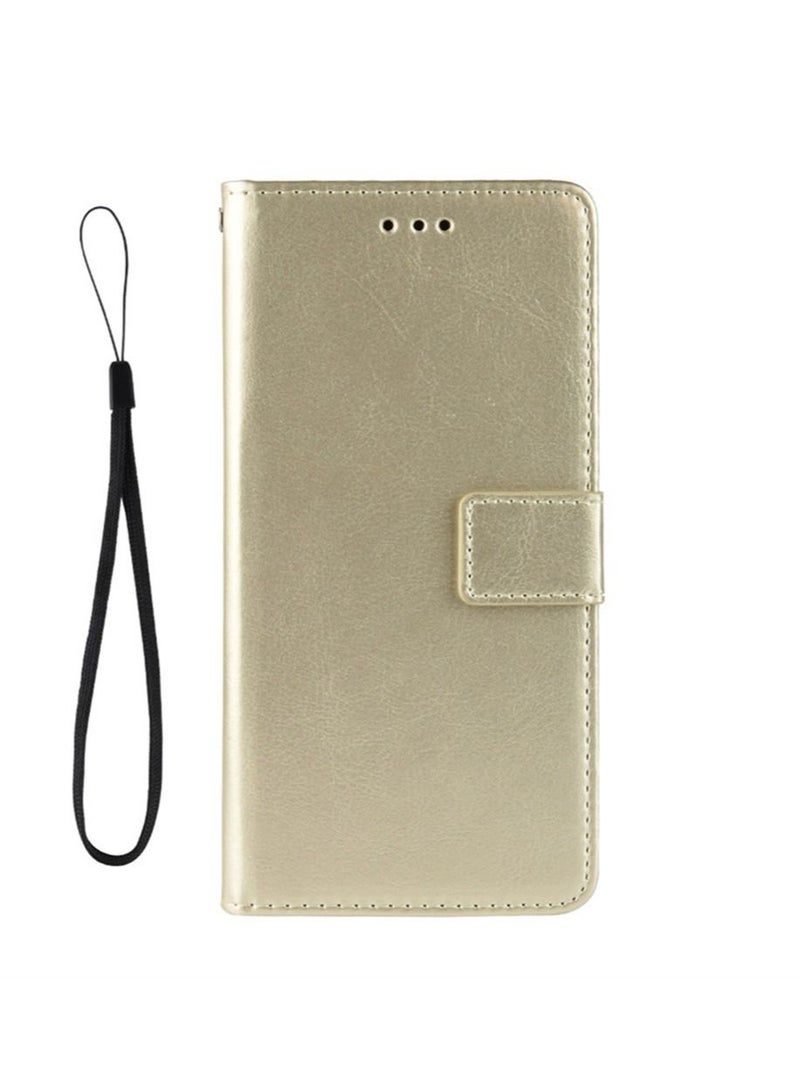 Huawei Enjoy 60X Case Cover with Card Wallet Slots Bracket Holder TPU+PU Leather Flip Case Back Cover for Huawei Enjoy 60X  - Image 1
