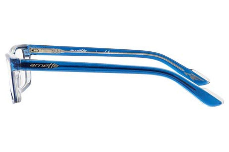 Arnette LO-FI AN7060 - 1130 Eyeglasses, TRASLUCENT BLUE Frame w/ Clear Demo Lens 47mm - Image 3