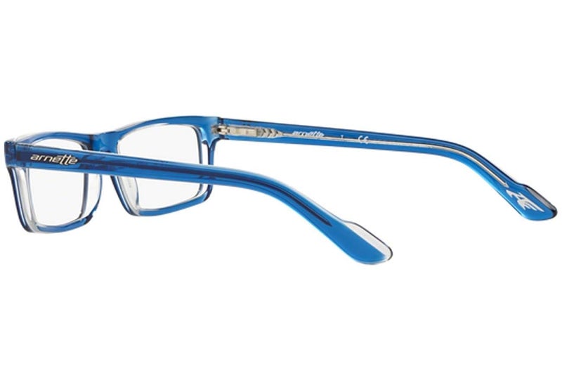 Arnette LO-FI AN7060 - 1130 Eyeglasses, TRASLUCENT BLUE Frame w/ Clear Demo Lens 47mm - Image 5