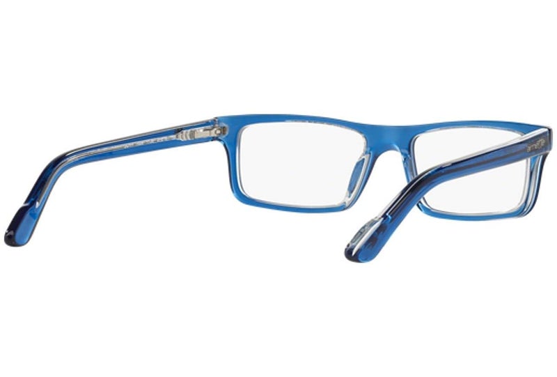 Arnette LO-FI AN7060 - 1130 Eyeglasses, TRASLUCENT BLUE Frame w/ Clear Demo Lens 47mm - Image 4