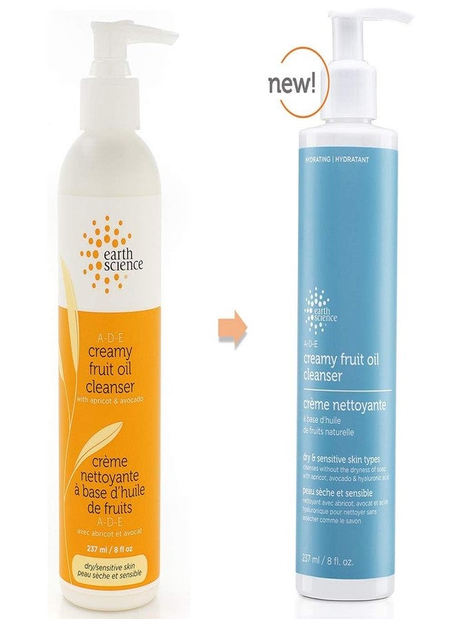 Earth Science علم الأرض - كريم زيت الفاكهة الكريمي لتنظيف الوجه للبشرة الجافة أو العادية أو الحساسة (8 أونصة سائلة) - Image 3