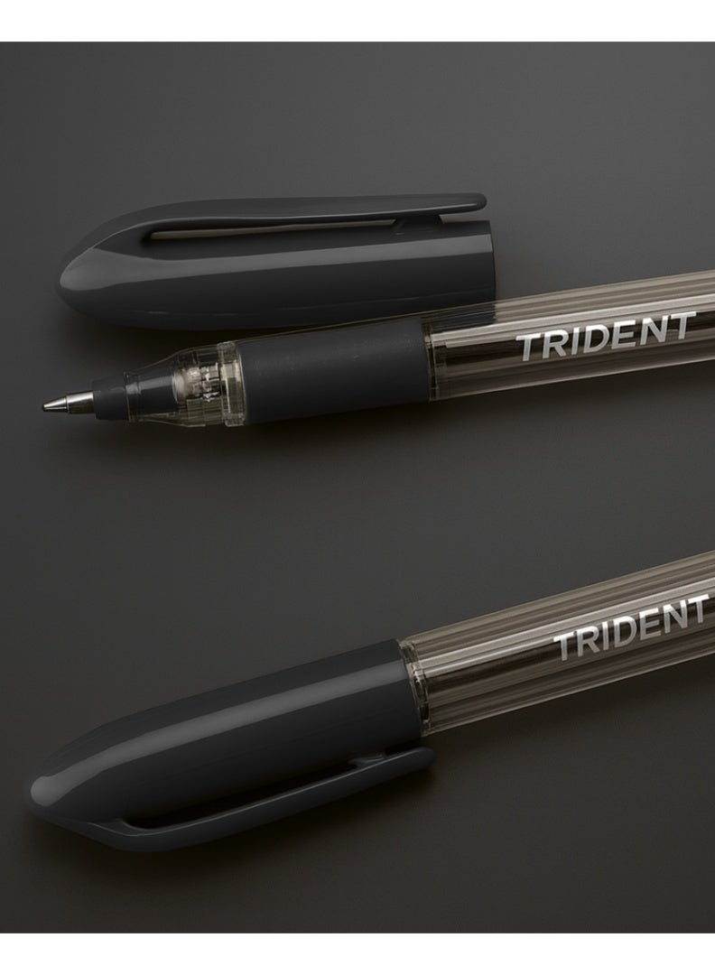 Trident Ballpoint Pen with Ergonomic Grip – Smooth Writing Pen for Office and School