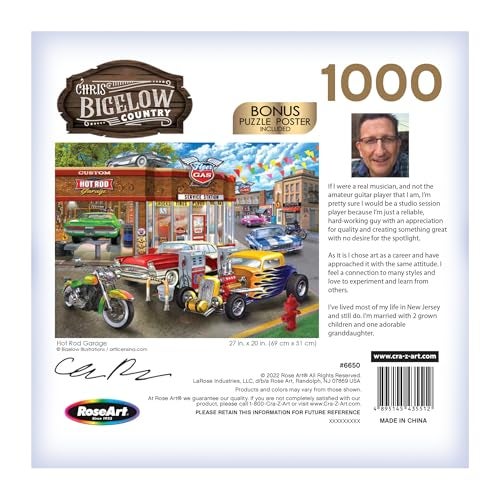 RoseArt - Chris Bigelow - Hot Rod Garage - 1000 Piece Jigsaw Puzzle for Adults - Image 5