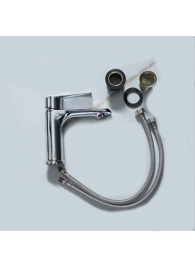 Eco Iris Basin Mixer With Pop Up Waste Rain Shower Single Handle Faucet, Handheld Spray Chrome