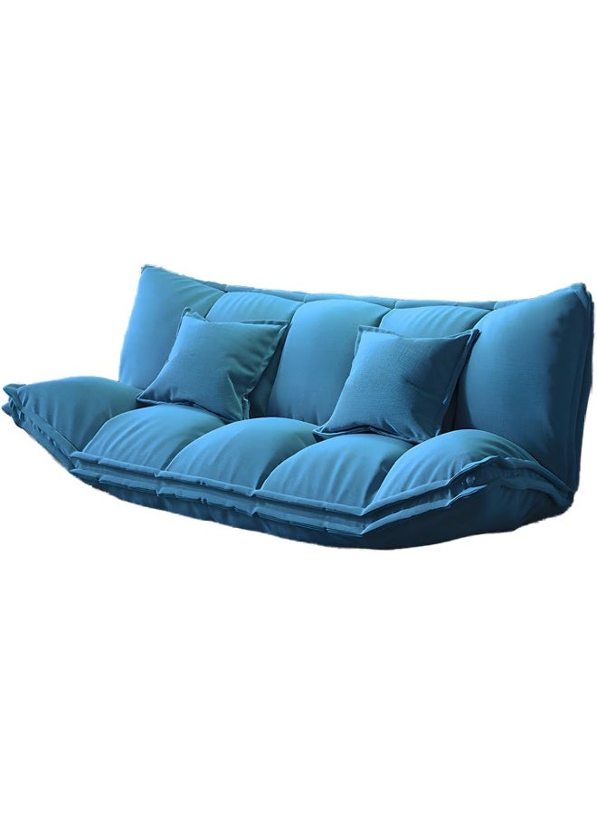 Comfynest Comfynest Contemporary Tight Back Convertible Sleeper Sofa with Fabric Armless Sofa - Airy Blue, 180.34 x 104.14 x 50.8 cm  - Image 1