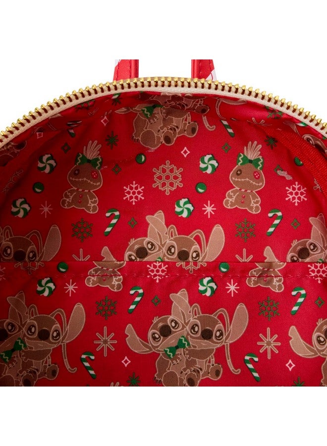 لاونج فلاي حقيبة ظهر صغيرة من Loungefly Disney Lilo & Stitch Gingerbread Stitch Cosplay