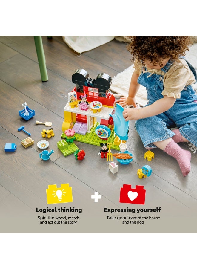 LEGO DUPLO Disney Mickey Mouse Clubhouse with Minnie & Pluto 10465 (Age 2+, 87 Pieces) - Image 4