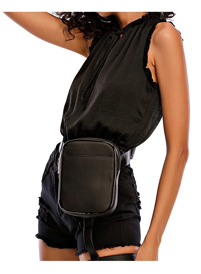 Barakah Drop Leg Bag Small Waterproof for Men Women Bike Riding Cycling Hiking Waist Pack Thigh Pouch Outdoor Travel Camping Casual Daypack(Black) - Image 4