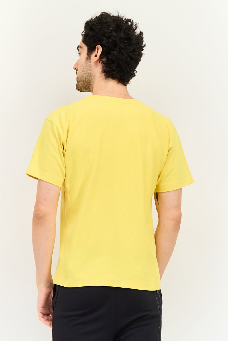 Champion Men Sportswear Fit Short Sleeve Outdoor T-Shirt, Yellow - Image 4