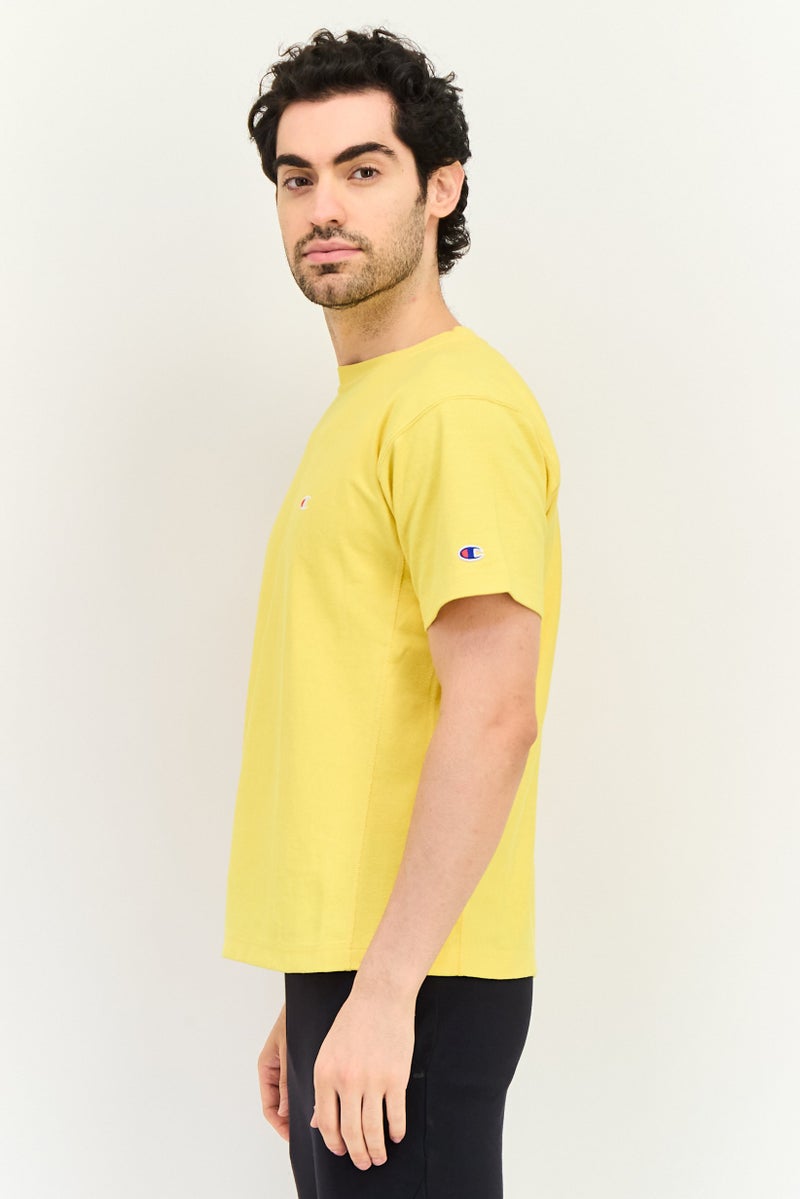 Champion Men Sportswear Fit Short Sleeve Outdoor T-Shirt, Yellow - Image 2