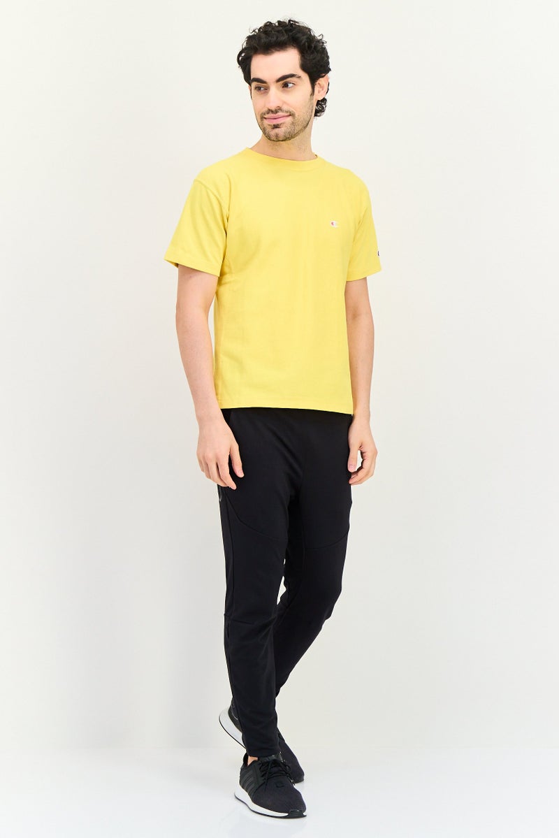 Champion Men Sportswear Fit Short Sleeve Outdoor T-Shirt, Yellow - Image 3