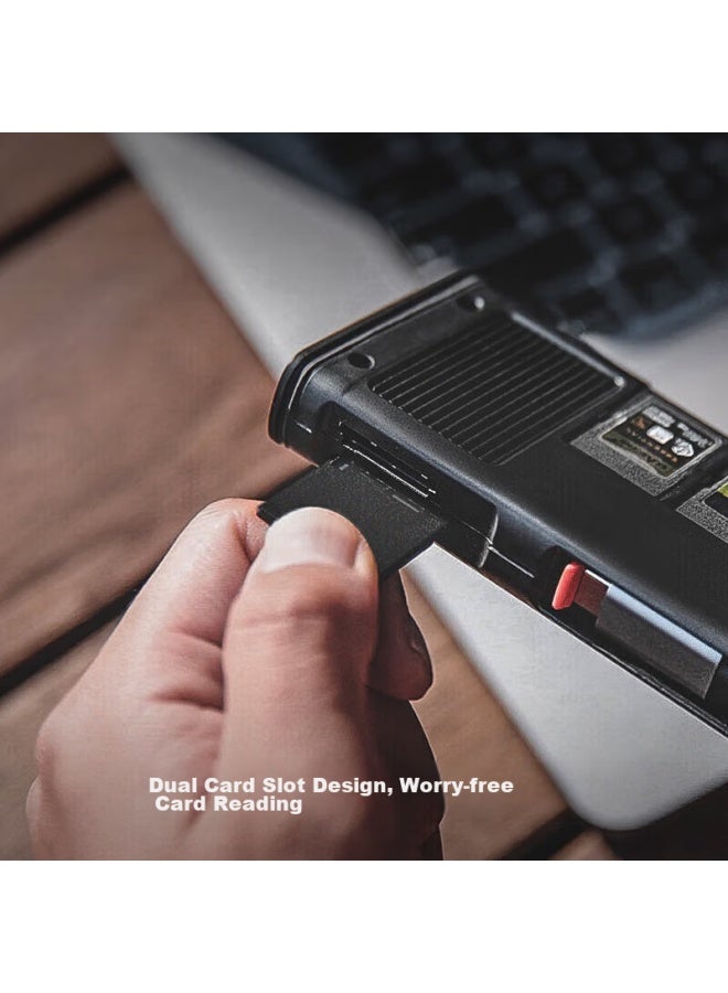 PGYTECH Cfexpress B Card Reader, Usb 3.2 Multifunctional All-in Dandelion Cfa Flash Card Holder, Sd/tf Card Storage, Cfb Canon B Card Type-c Interface, Cfb Black - Image 5