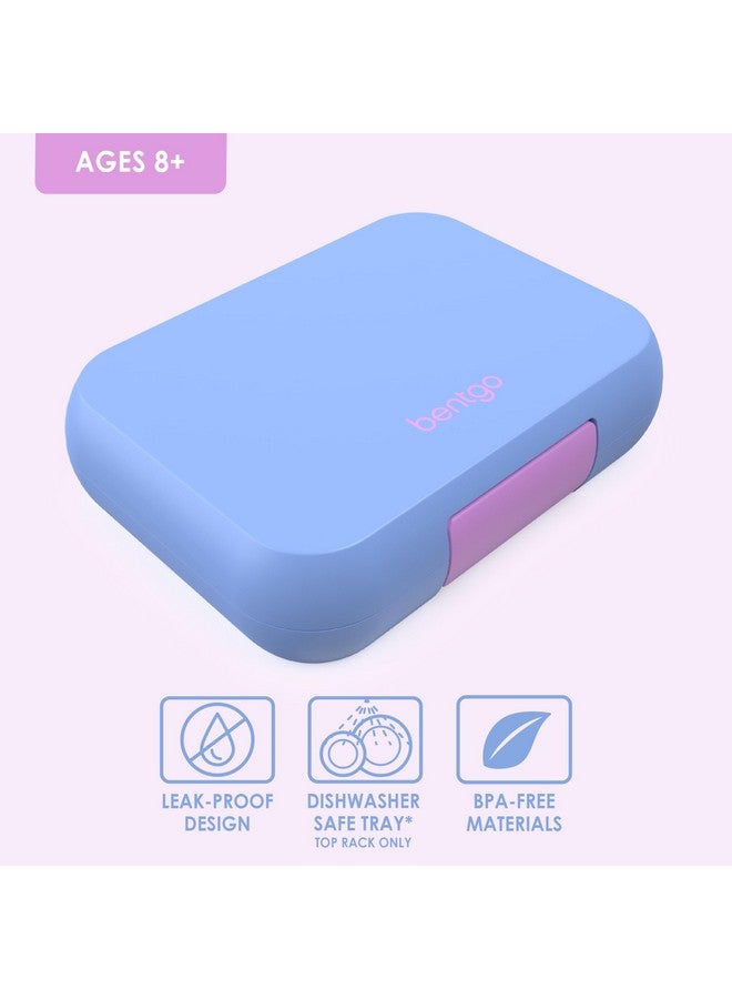 بنتجو Bentgo Pop - علبة غداء مانعة للتسرب مع فاصل قابل للإزالة للأعمار من 8 سنوات فما فوق والمراهقين - سعة 5 أكواب من الطعام؛ 3-4 أقسام؛ آمنة للاستخدام في الميكروويف/غسالة الأطباق؛ ضمان لمدة عامين (أرجواني/وردي) - Image 2