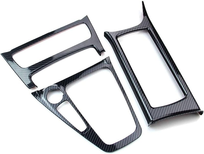 RUIHE 3pc Carbon Fiber Color ABS Inner Gear Shift Panel Cover Trim Fit for Ford Focus 2015 2016 2017 2018 MK3 RS ST LHD - Image 2