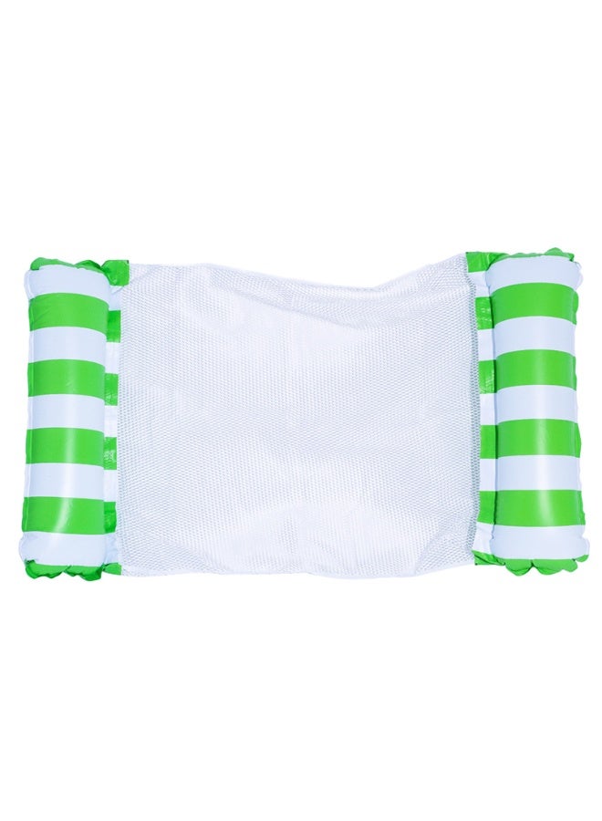 Stripe Inflatable Water Hammock Pool Float, Portable Pool Raft with Mesh Seat, Ideal for Swimming Pool, Lake, Beach & Summer Party - Image 4