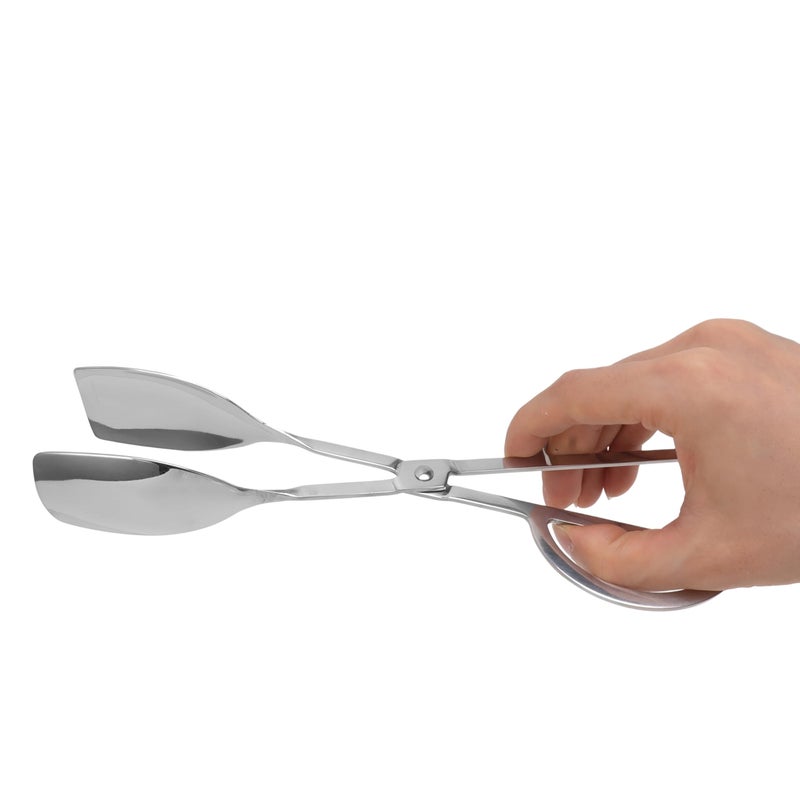 Stainless Steel Pastry Tongs For Serving Desserts And Bakery Scissors Shape Set Of 2 Pieces - Silver - Image 3
