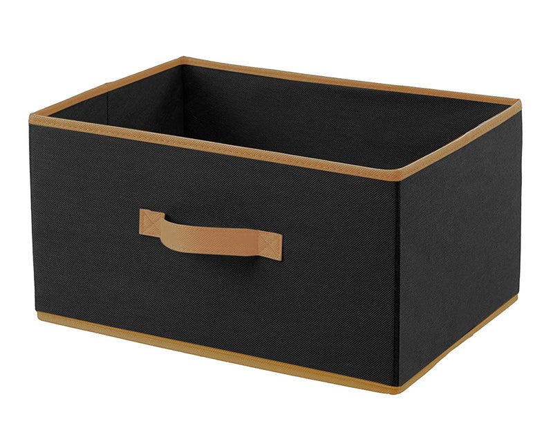 Kuber Industries Kuber Industries Non-Woven Rectangular Flodable Cloth Storage Box, Pack of 2 (Black & Brown)-HS40KUBMART23925  - Image 3