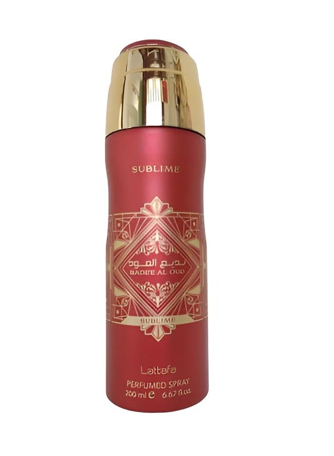 لطافة بديع العود سبراي معطر سبلايم للجنسين، 200 مل - Image 2