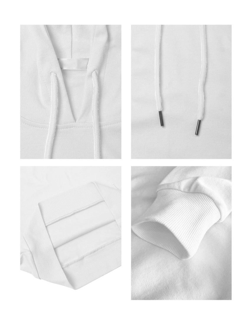 PRINTSHOP4ME Ramadan Mubarak Hoodie for Both Men and Women - Soft Cotton Pullover - Long Sleeve with Drawstring and Kangaroo Pockets - Perfect for Travel - Image 4