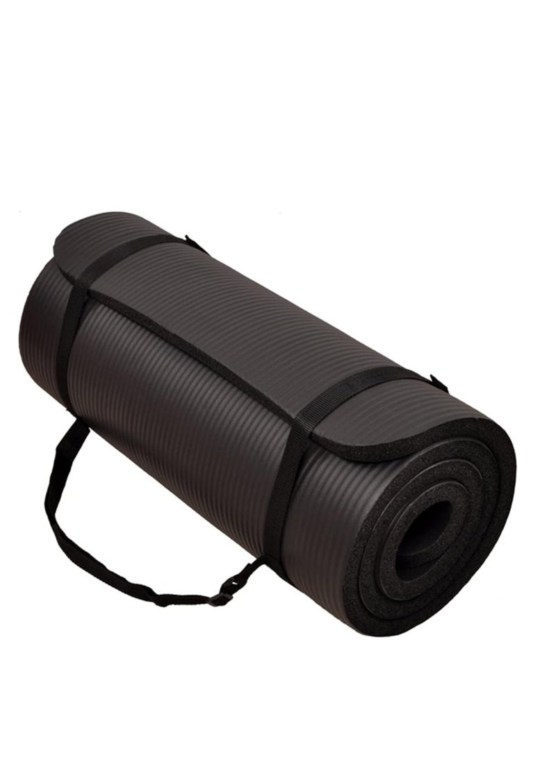 Spall Yoga Mat Non Slip,Yoga Mat with Strap Included 10mm Thick Exercise Mat Yoga and Many Other Home Workouts  - Image 1