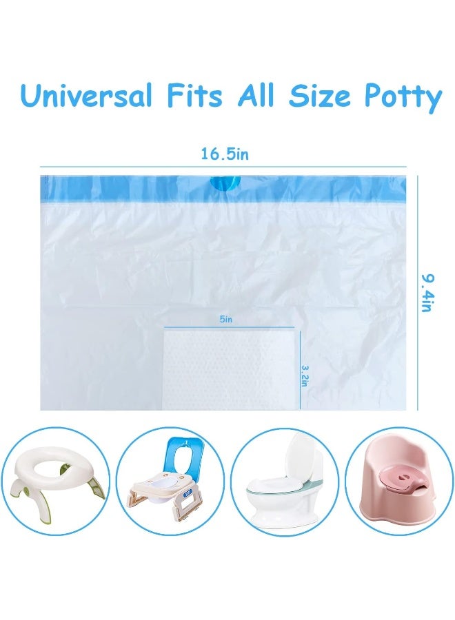 sundee Disposable Potty Chair Liners with Drawstring for Universal Potty Training Toilet Seat - Image 2