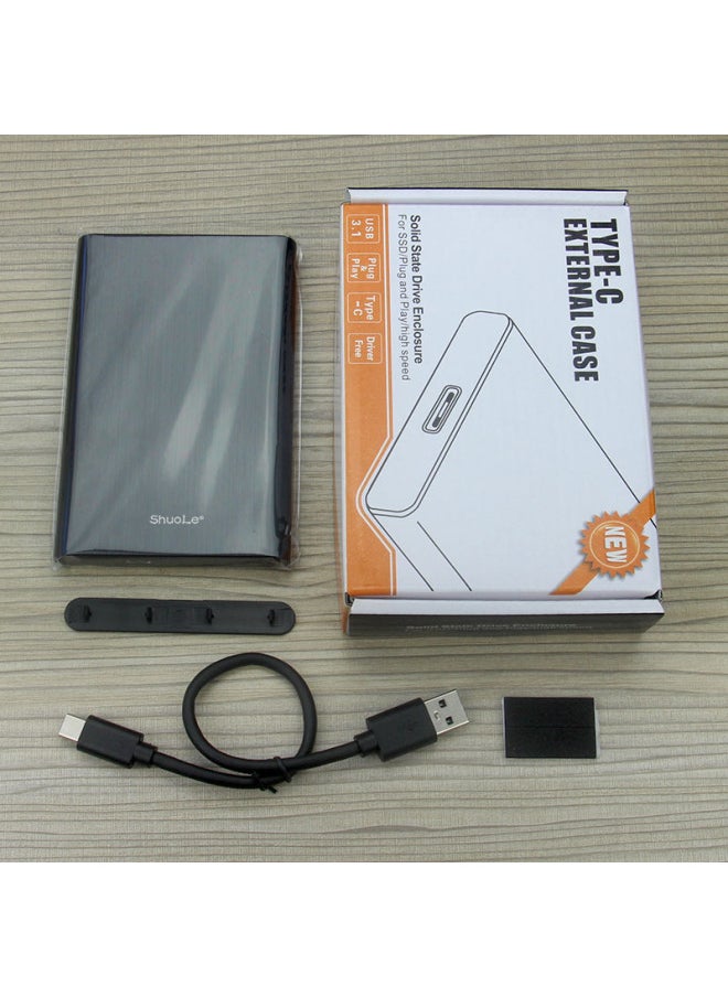Generic Shuole 2.5 "SATA Hard Disk 3.1 High Speed Box Mechanical Solid State SSDTYPE-C External Mobile Hard Disk Box-Color:ShUoLE-U25E3.1-BP(A-C) REd  - Image 5