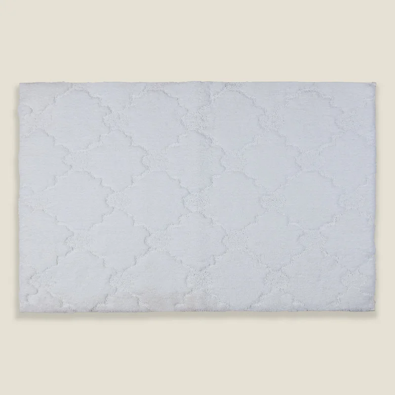 يسكن Luxury Drylon Bathmat - 60 X 90 Cm - White