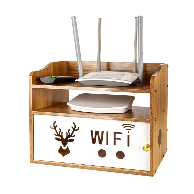Catekro Catekro WiFi Box Hider WiFi Router Wall Mount Cover WiFi Storage Box for Decoration Suitable for Home and Office 