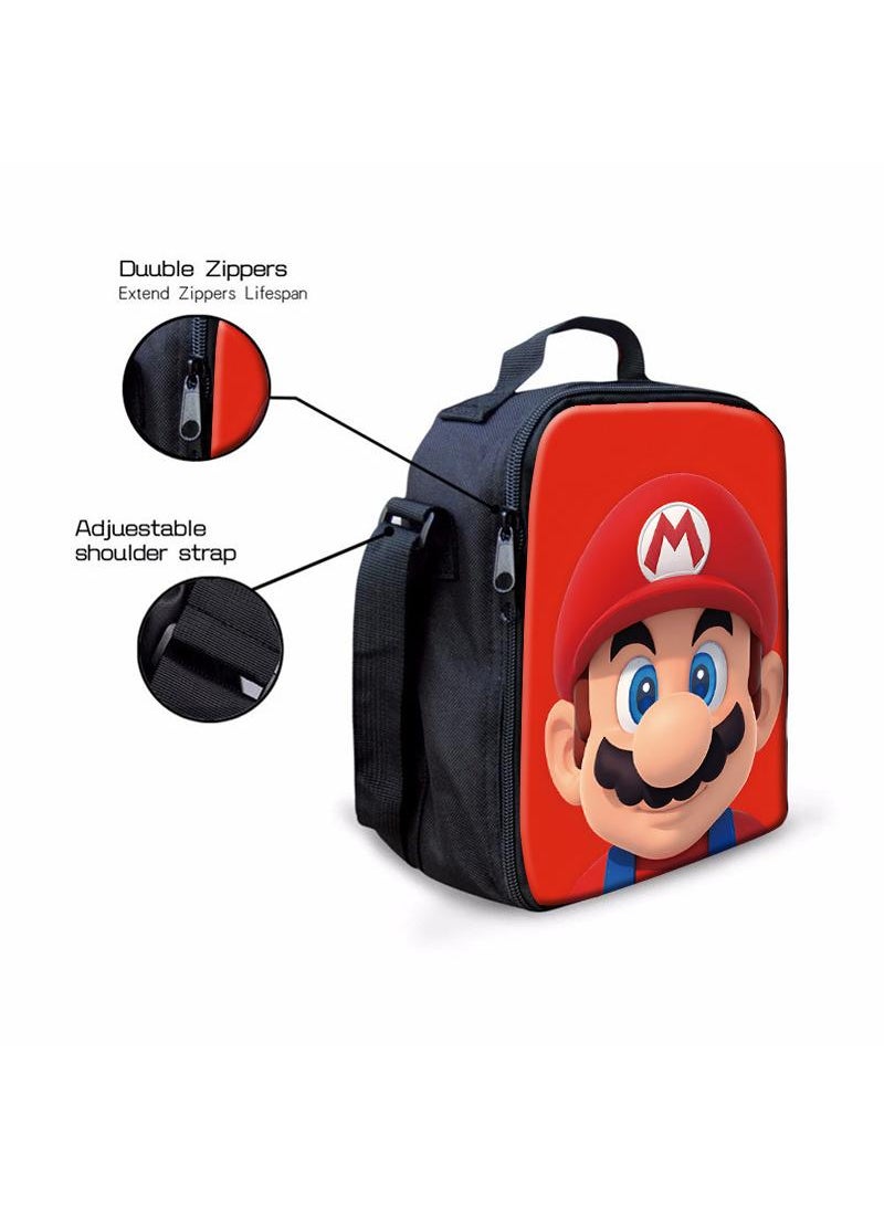 General - 3 Pcs Princess Peach School Bag Satchel Pencil Case Animated Game Super Mario Gifts For Kids Birthday Gift Start Of School Gift - Image 1