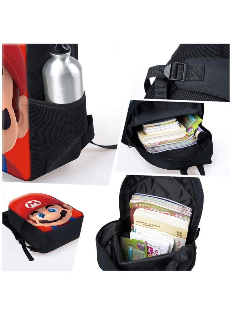 General - 3 Pcs Princess Peach School Bag Satchel Pencil Case Animated Game Super Mario Gifts For Kids Birthday Gift Start Of School Gift - Image 1