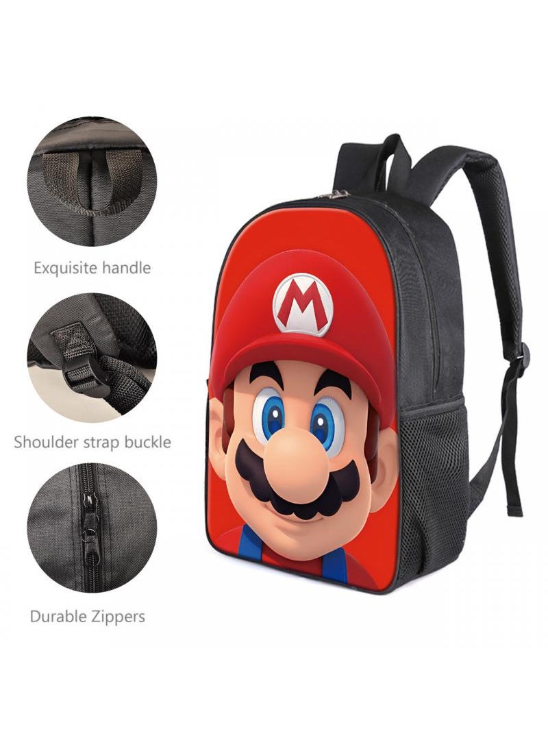 General - 3 Pcs Princess Peach School Bag Satchel Pencil Case Animated Game Super Mario Gifts For Kids Birthday Gift Start Of School Gift - Image 1