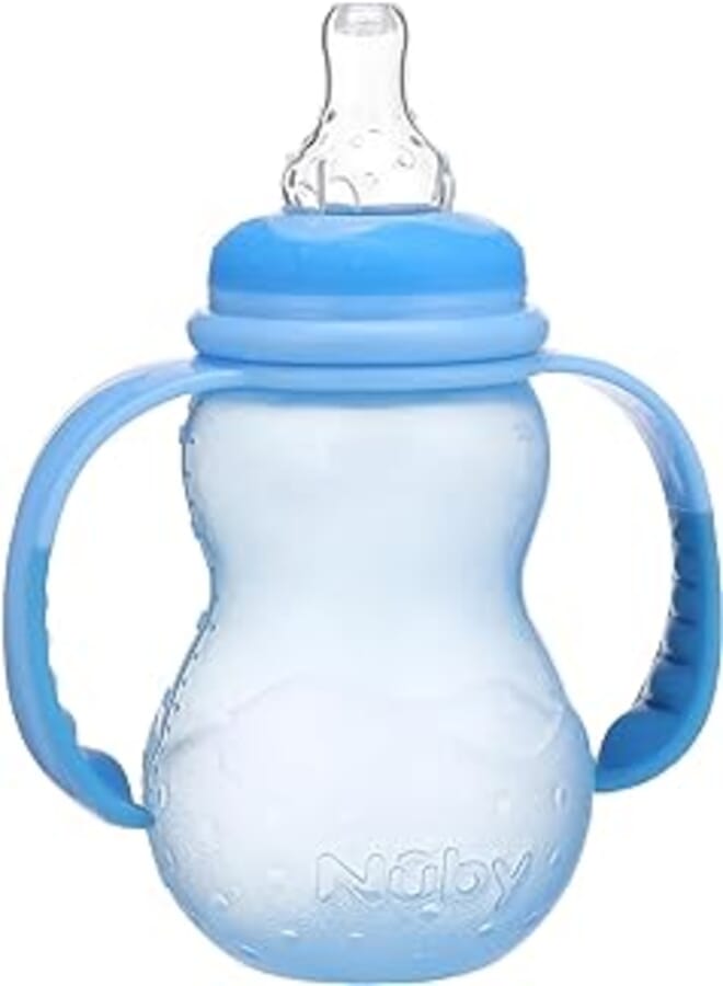 Nuby Nuby ID1092 Standard Neck Bottle 210 ml - Light Blue