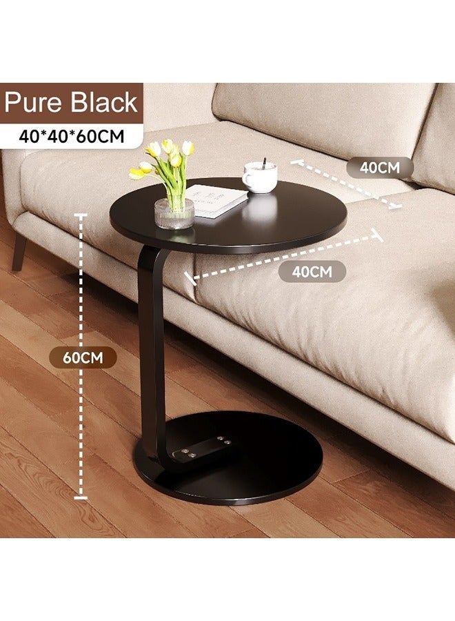 WALALLA Nordic Style Round Coffee Table – Sturdy Sofa Side Table/End Table for Living Room, 40x40x60cm - Image 3