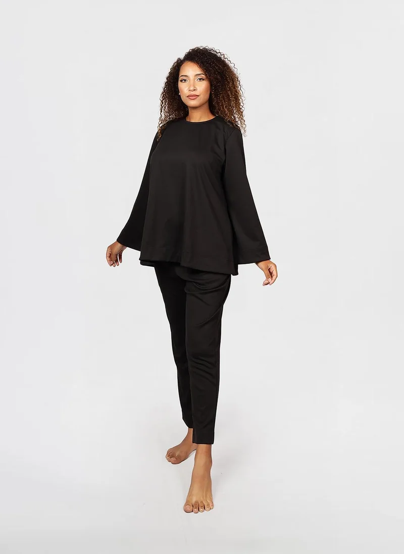 Jimmy Le Bond Modest 2 PC Set of long-sleeve top with Pants